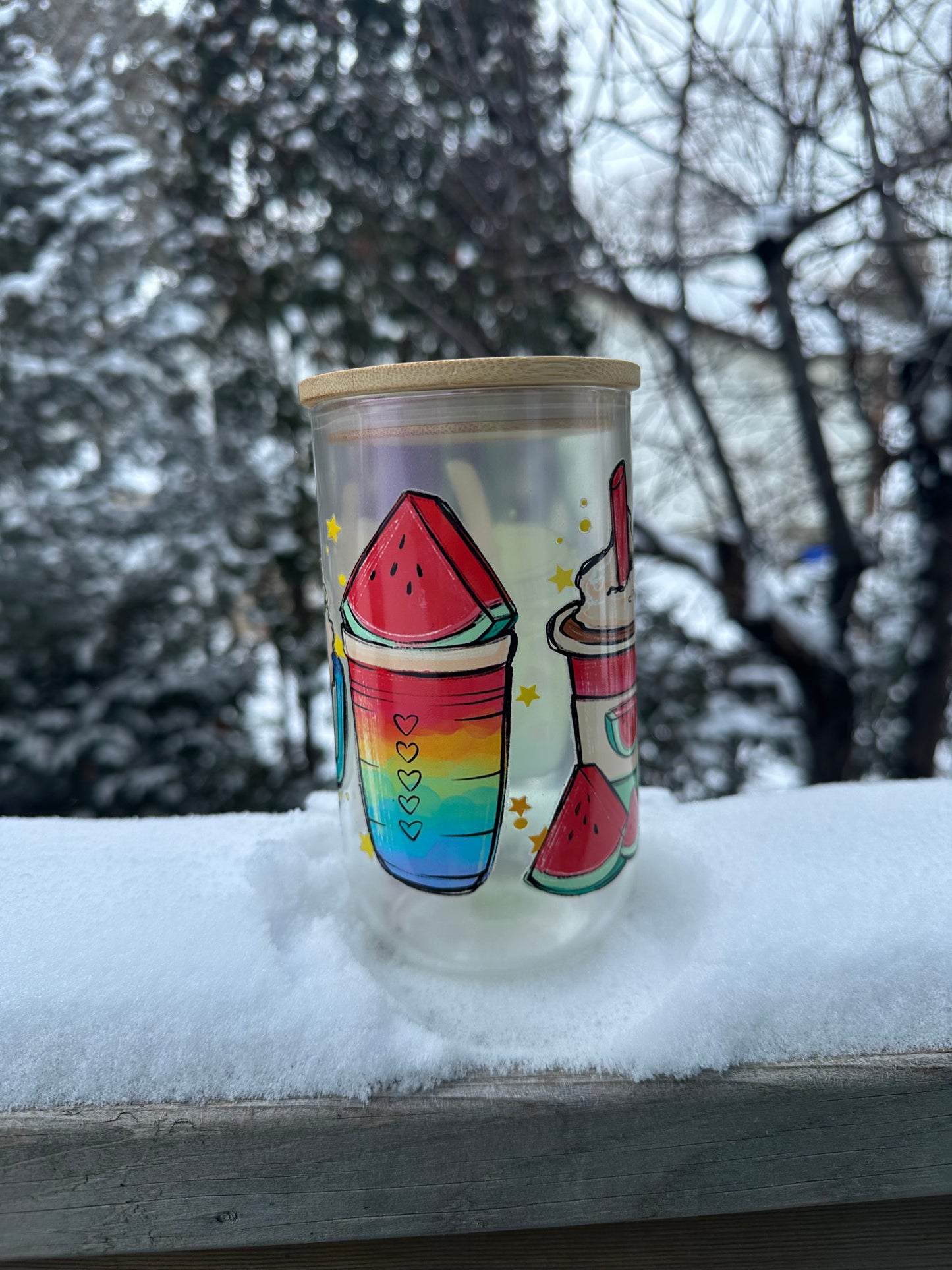 Snow-globe tumblers