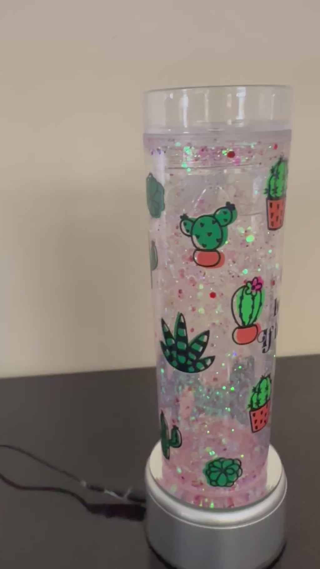 Snow-globe tumblers