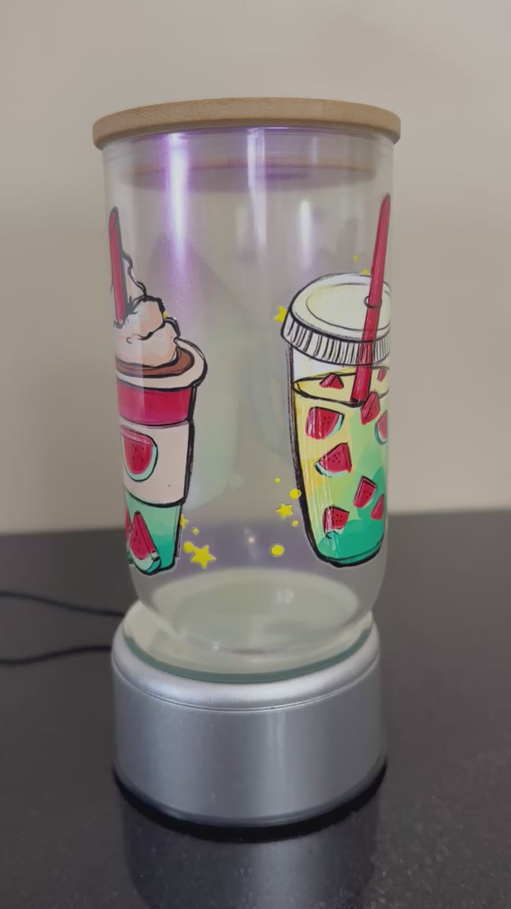 Snow-globe tumblers